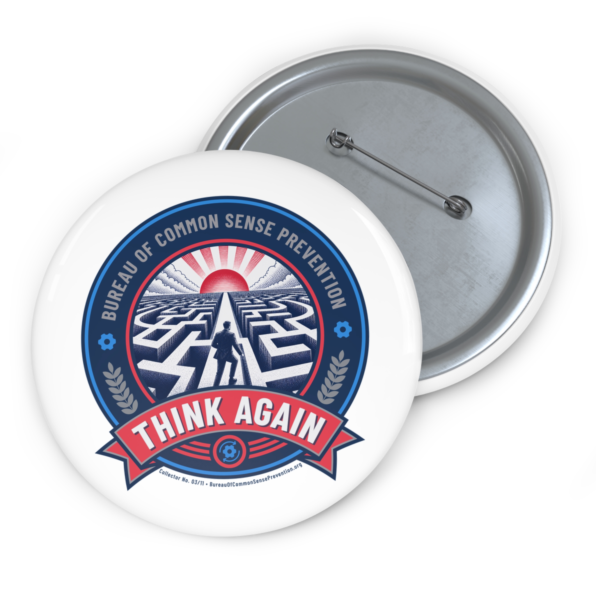 Pin Buttons - Bureau of Common Sense Prevention - Image 5