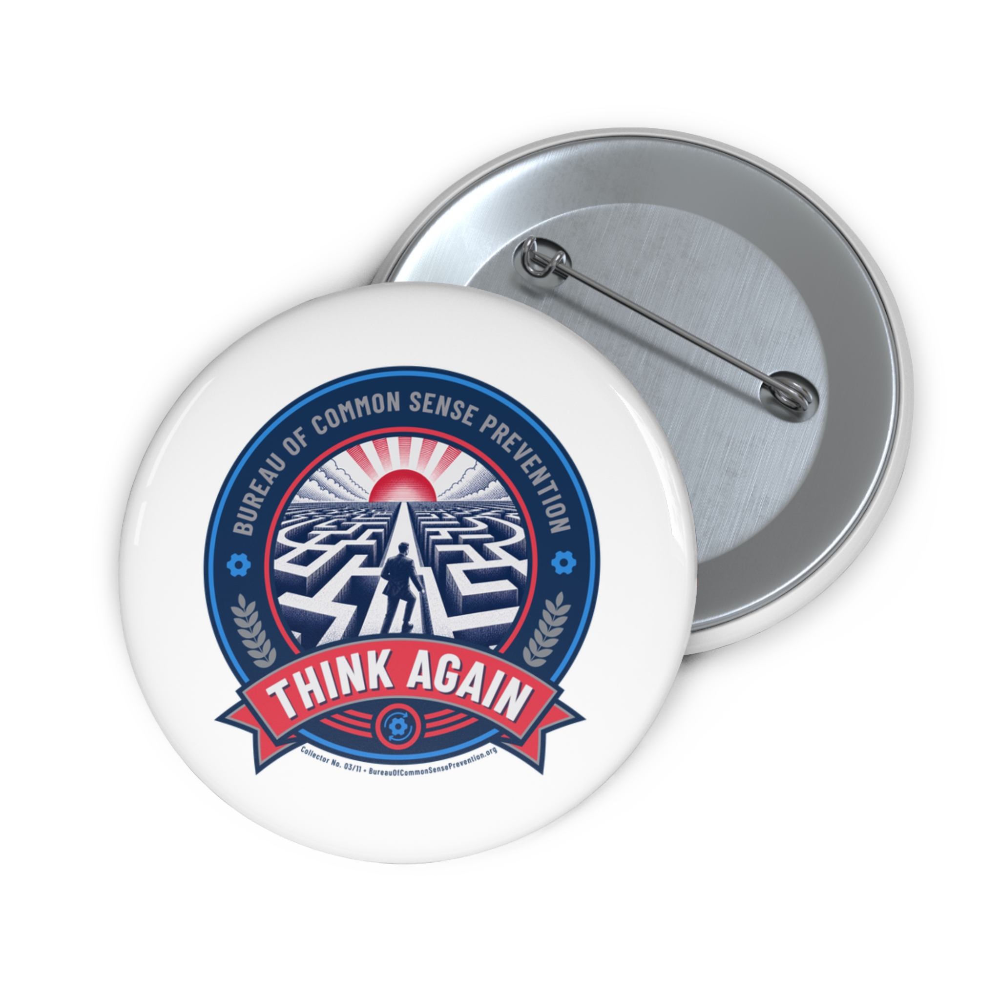 Pin Buttons - Bureau of Common Sense Prevention - Image 3