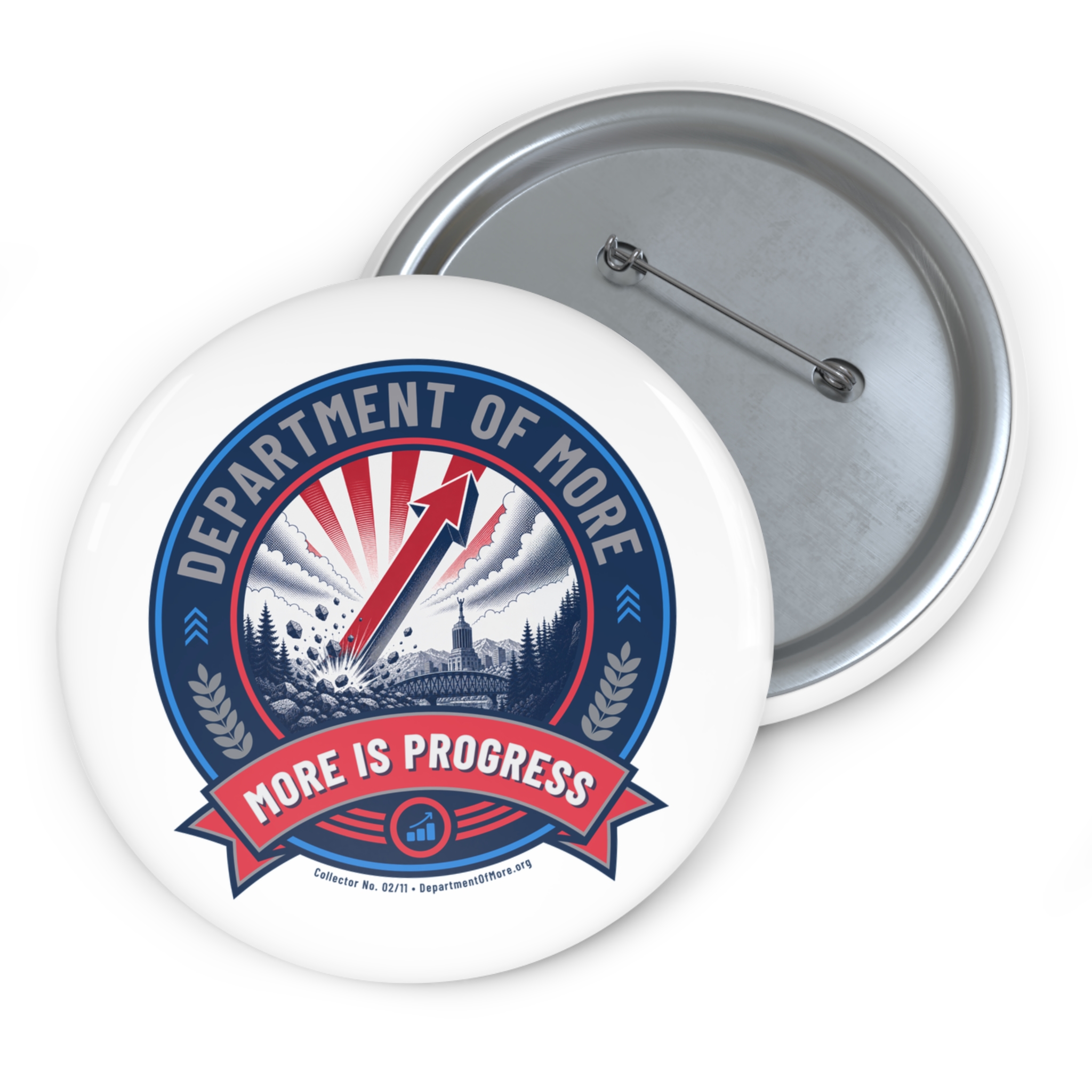 Department of More Round Pin Button - Image 5
