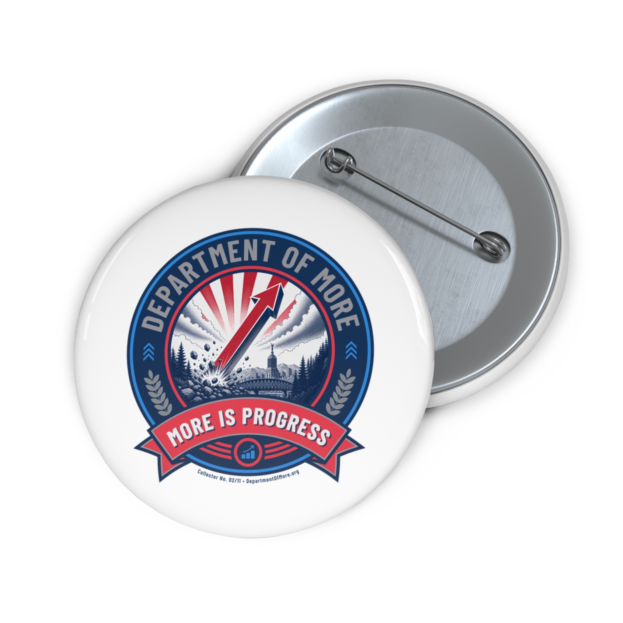 Department of More Round Pin Button - Image 3
