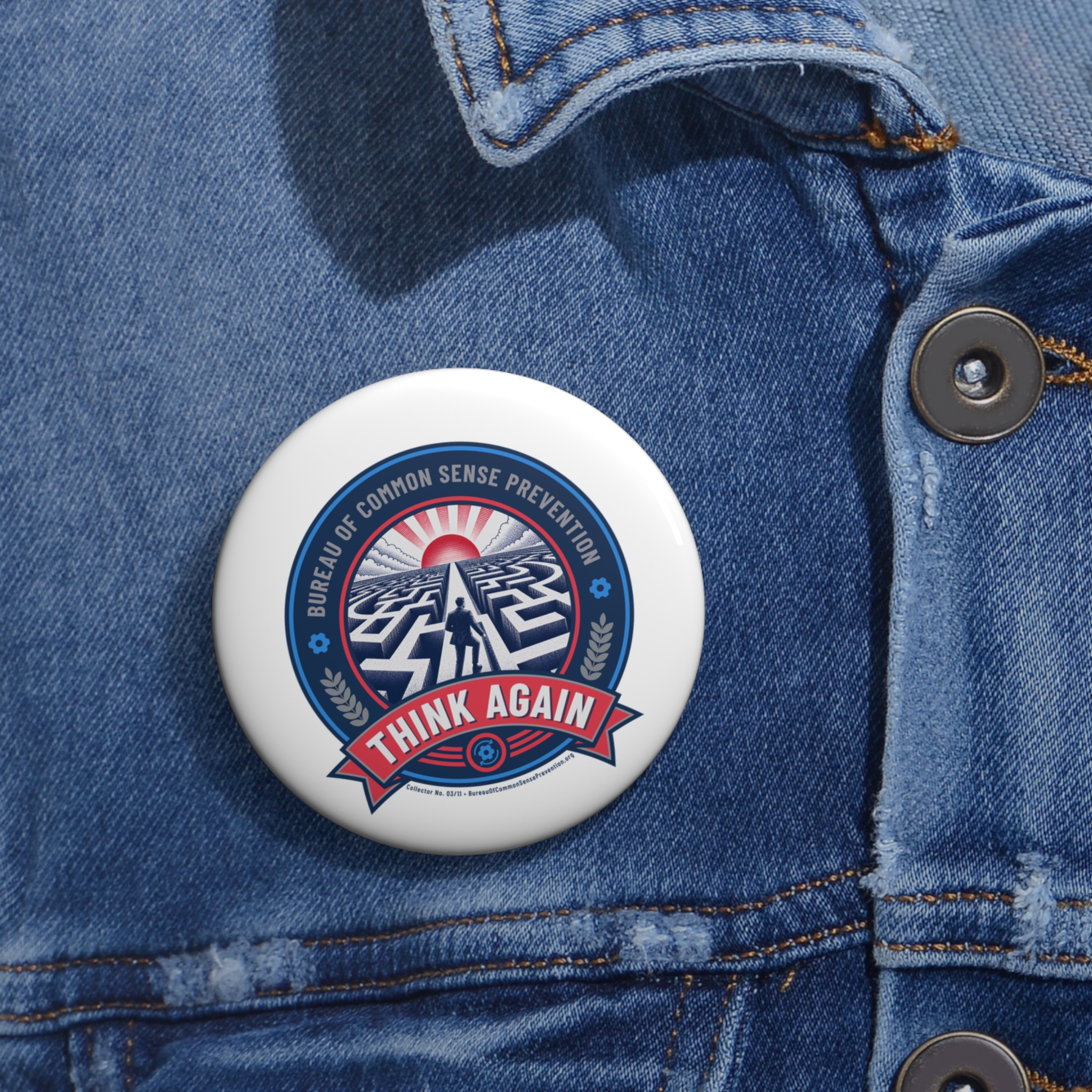 Pin Buttons - Bureau of Common Sense Prevention - Image 4